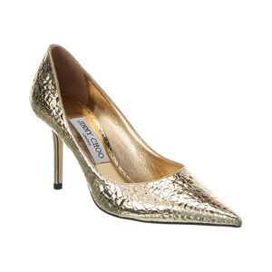Jimmy Choo Love 85 Leather Pump, Gold